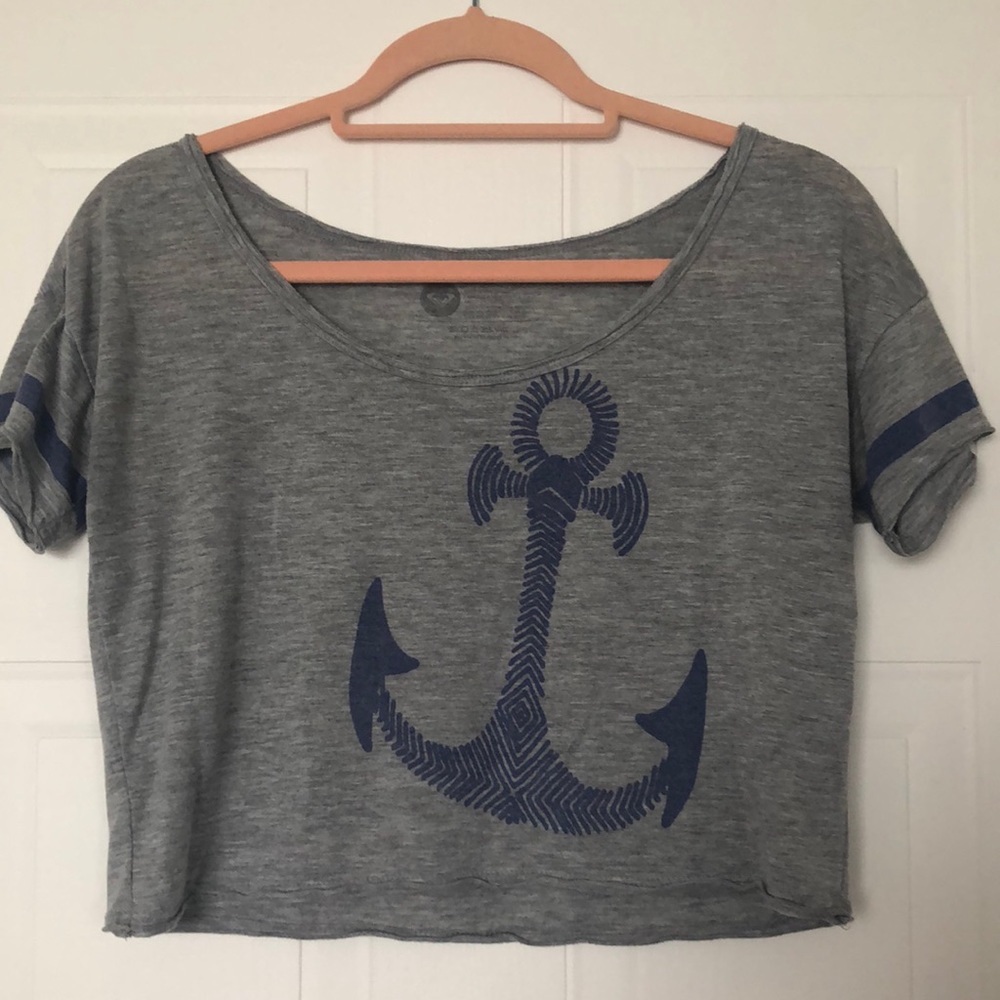 Roxy anchor crop top